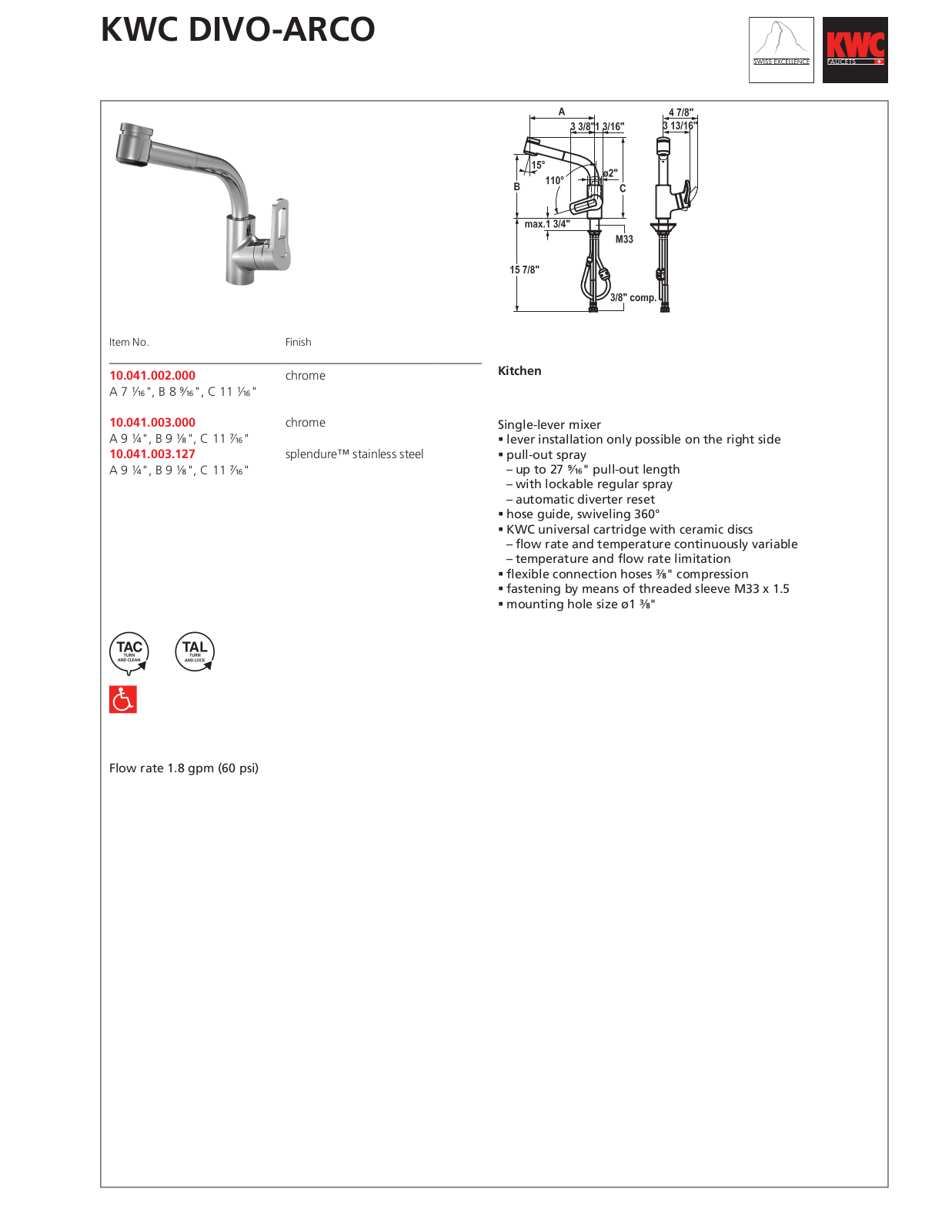 KWC 10.041.002 User Manual