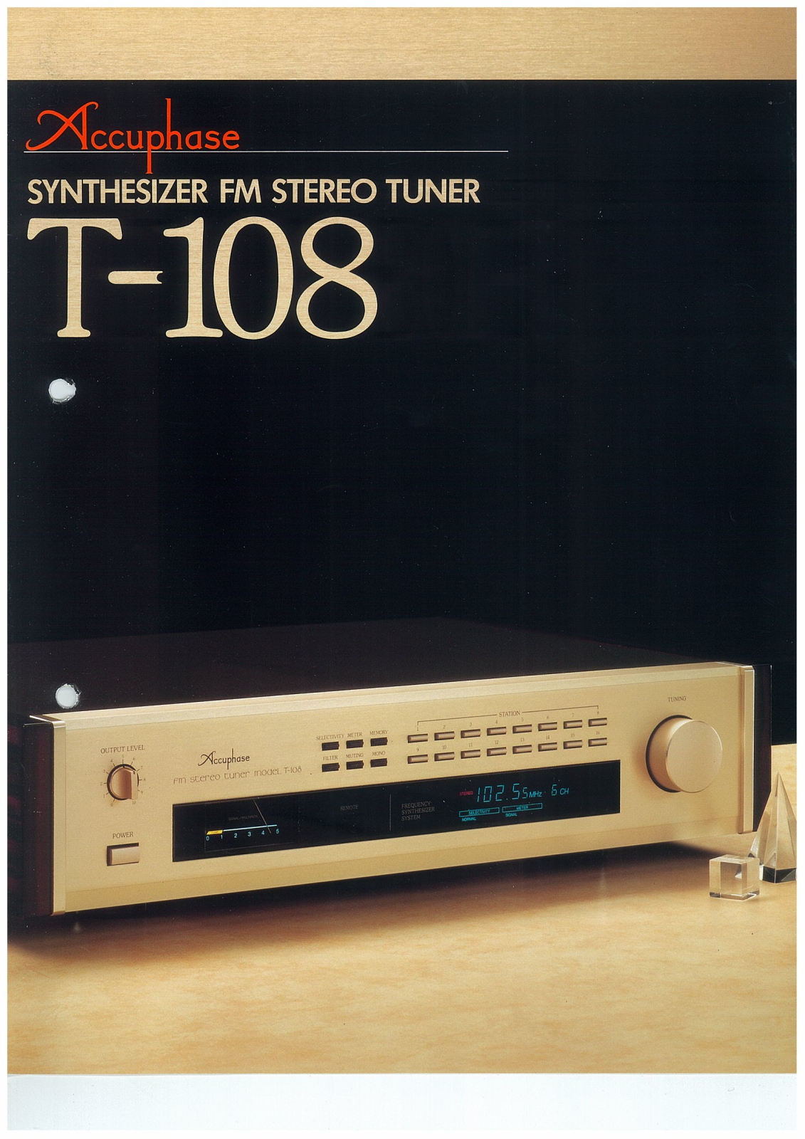 Accuphase T-108 Brochure