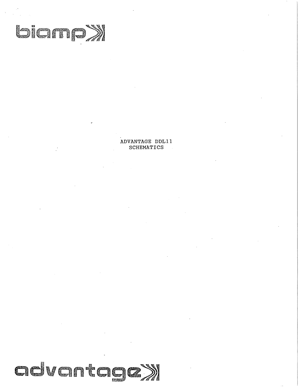 Biamp DDL11Advantage Schematic - ManualMachine.com