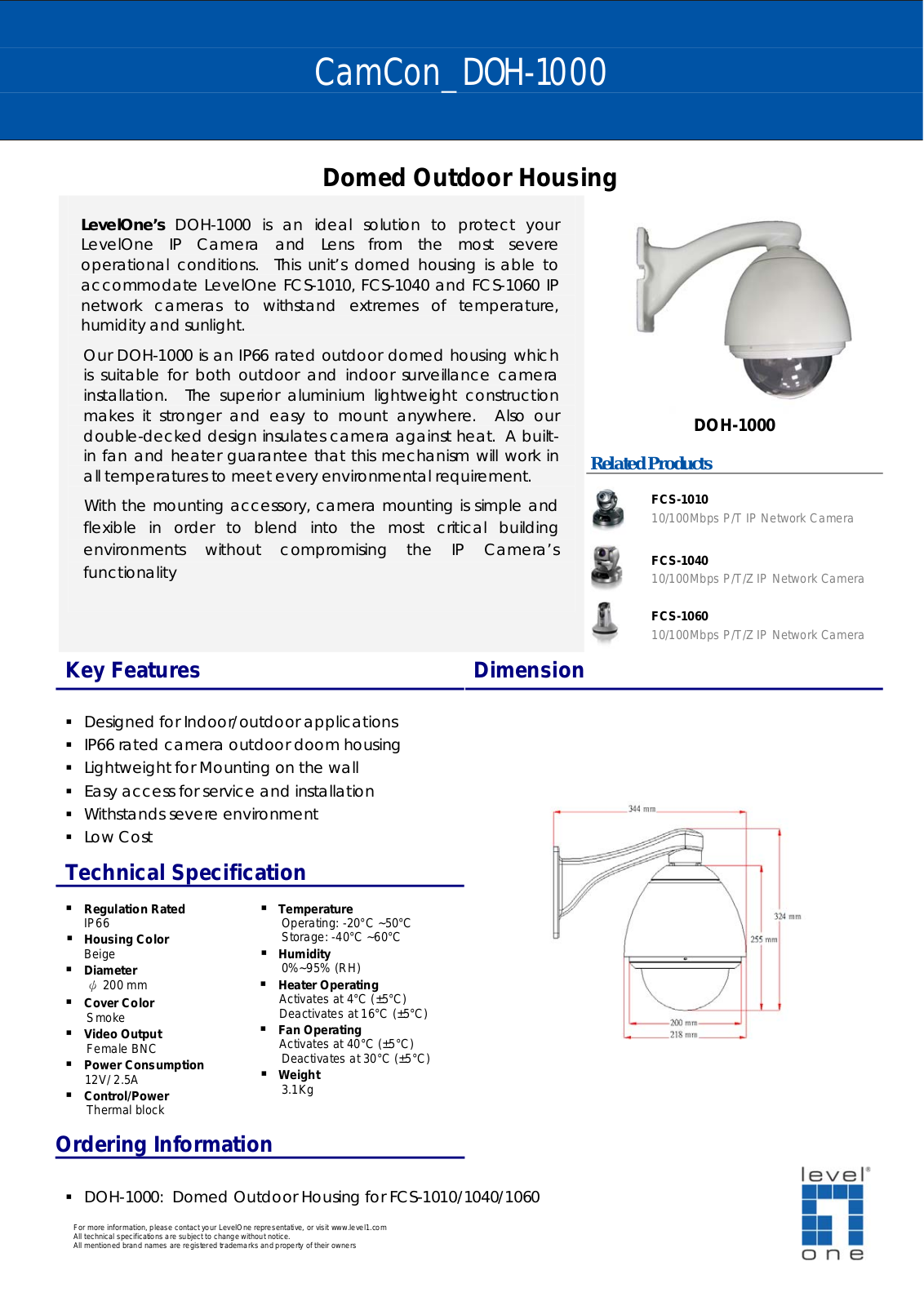 Level One DOH-1000 User Manual