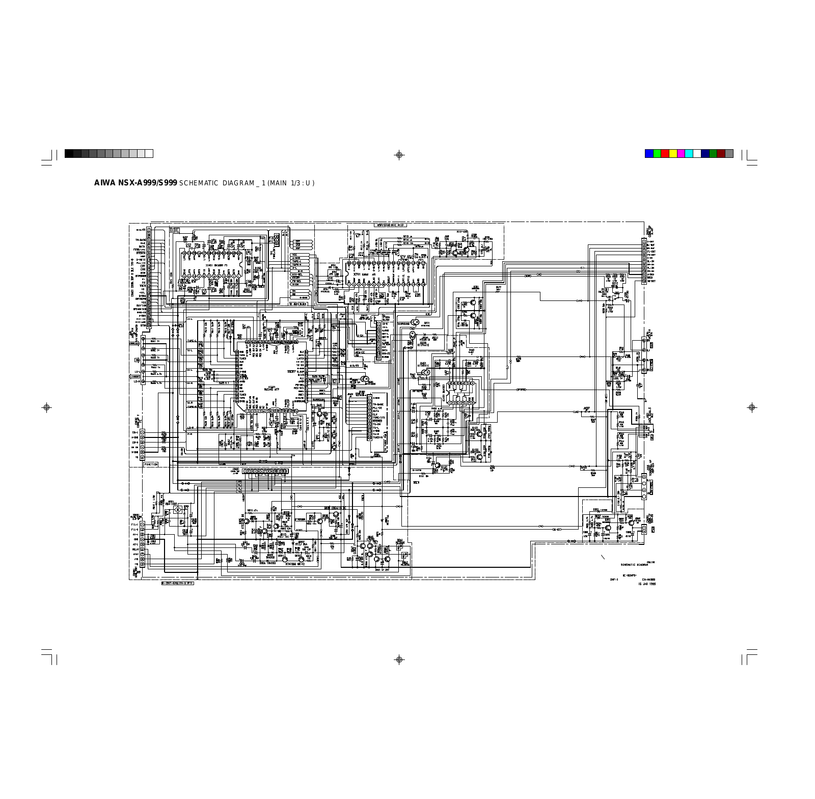 Aiwa NSXA-999, NSXS-999 Schematic