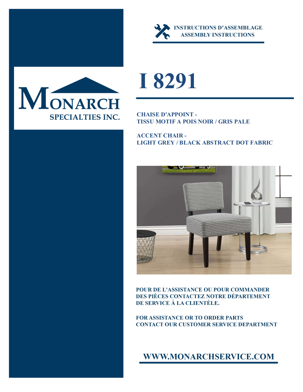 Monarch I8291 Assembly Guide - ManualMachine.com