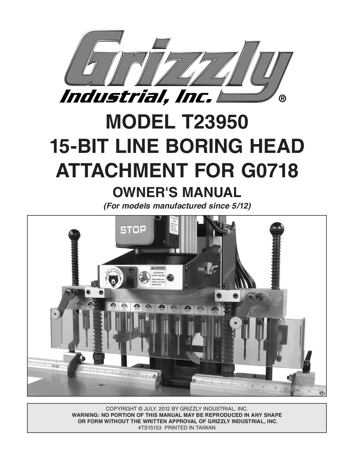 Grizzly T23950 User guide - ManualMachine.com