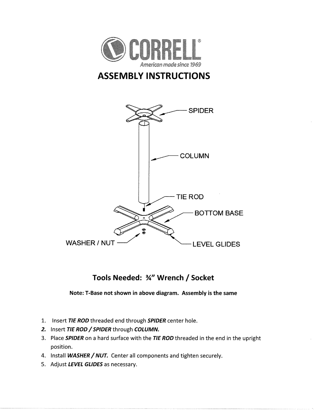 Correll, Inc. COL1115 Installation & Assembly - ManualMachine.com