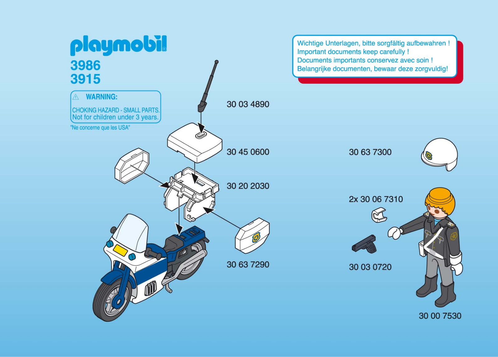 Playmobil 3986 Instructions