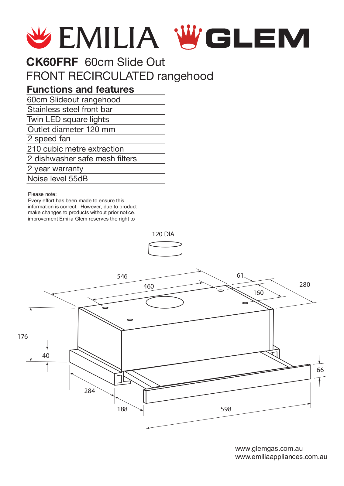 Emilia CK60FR User Manual