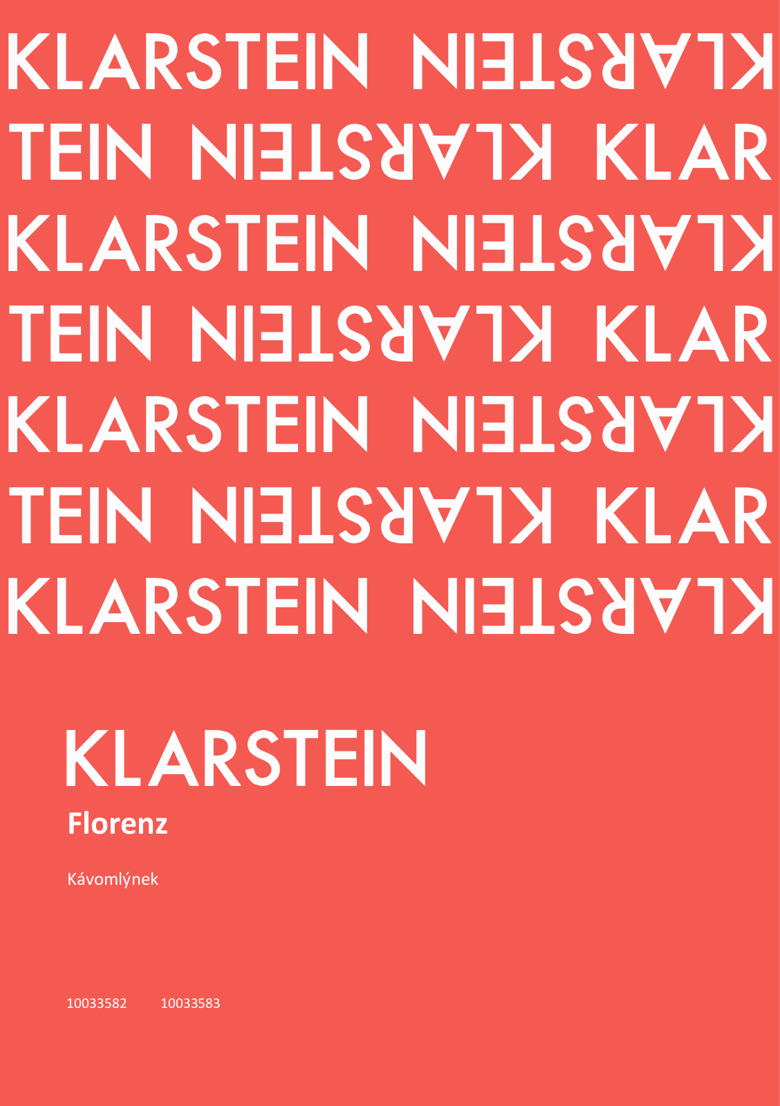 Klarstein Florenz, Florenz ocel User Manual