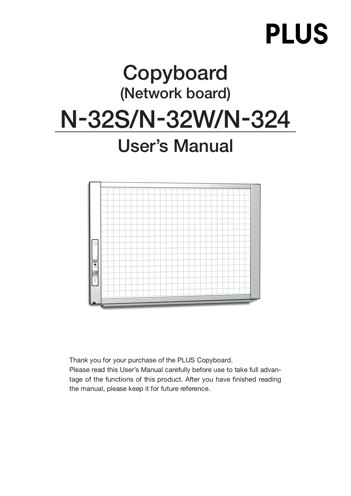 Plus N-32S, N-32W, N-324 User Manual