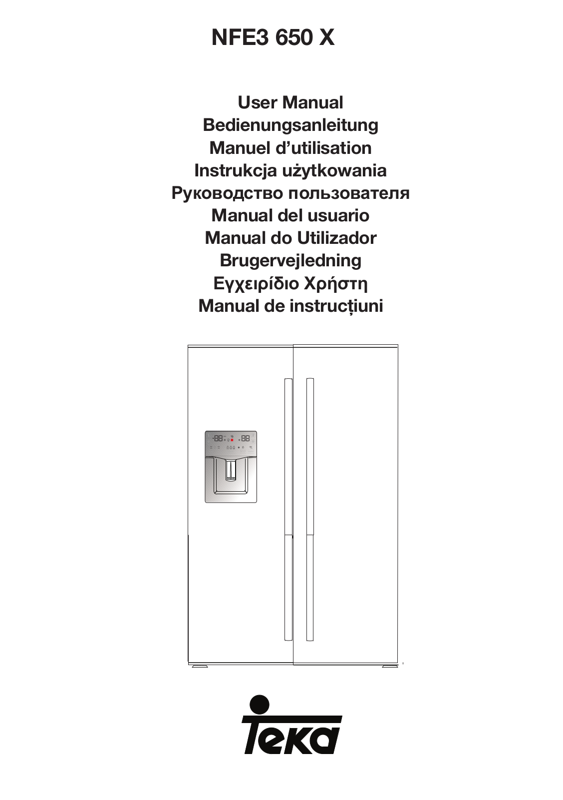 Teka NFE3 650 X User Manual