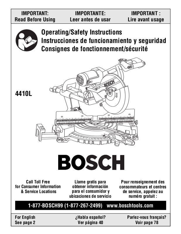 Bosch 4410L User Manual