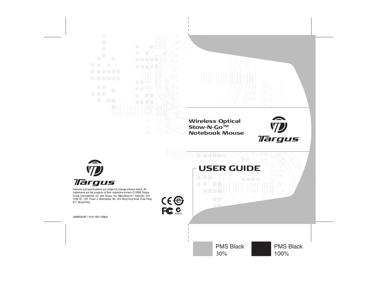 Targus AMW25AP User Manual