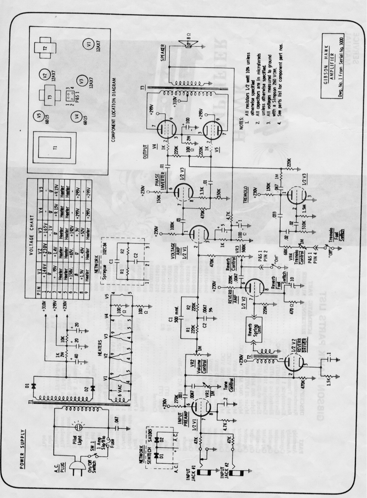 Gibson hawk schematic