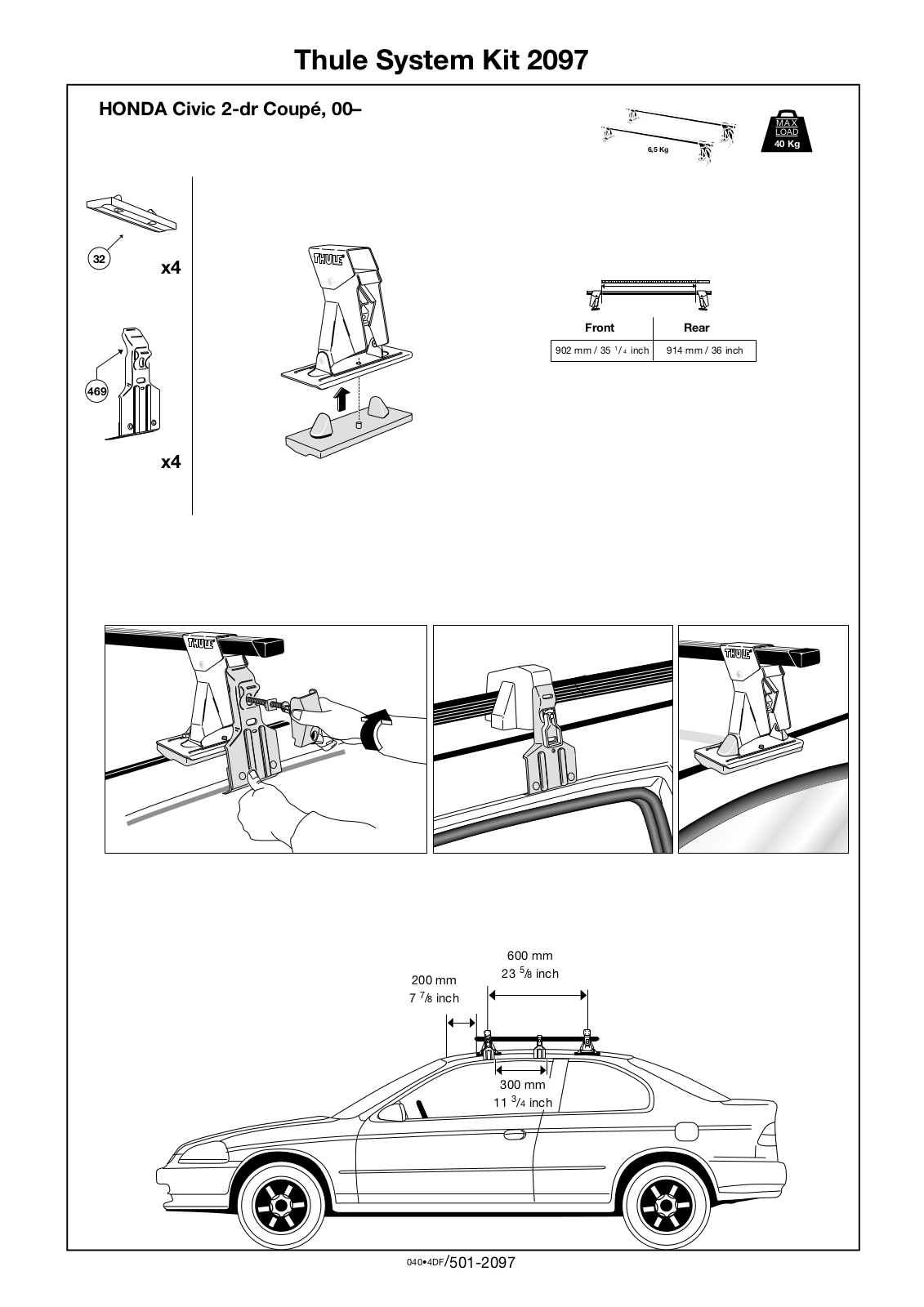 Thule 2097 User Manual