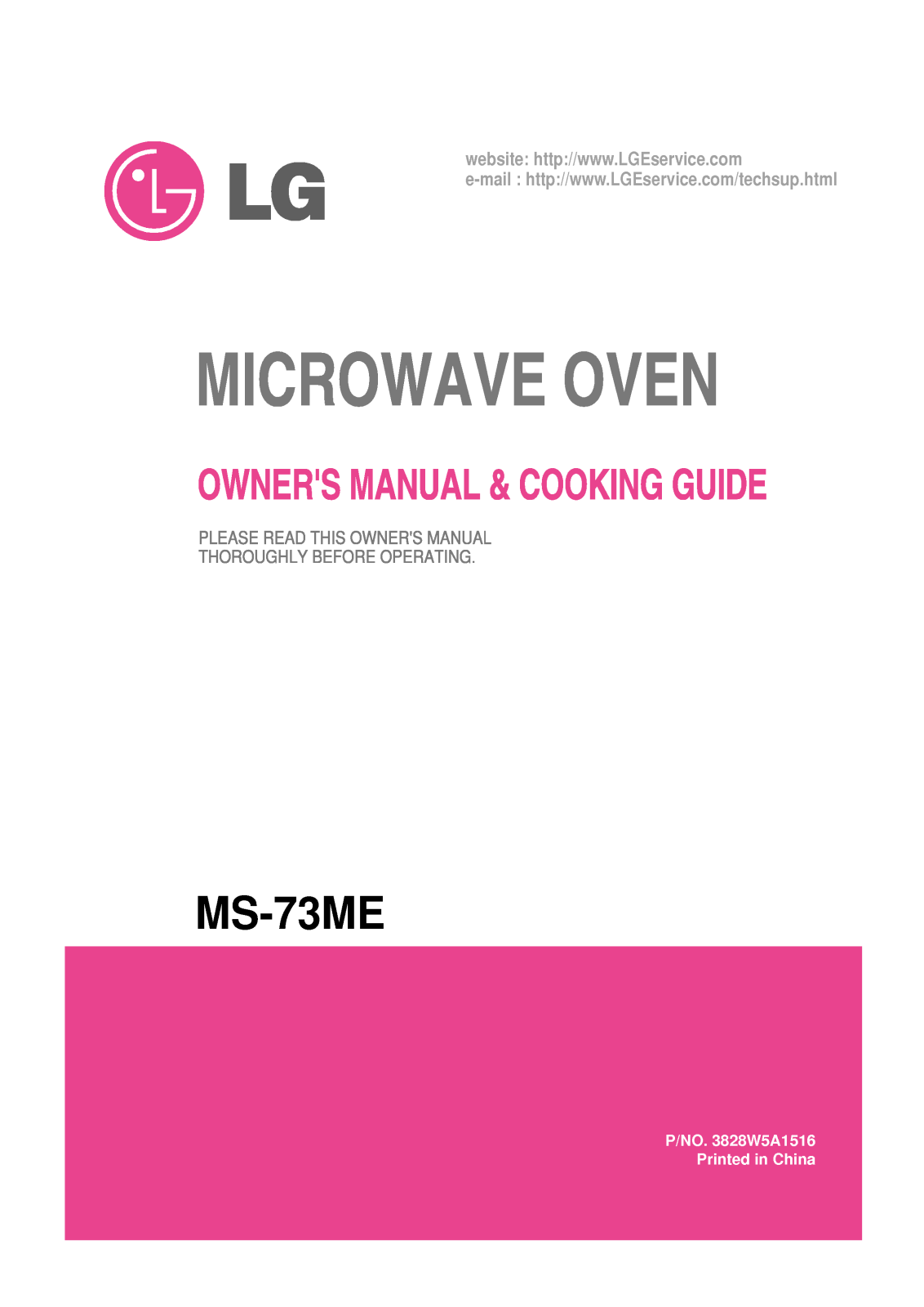 LG MS-73ME User Manual