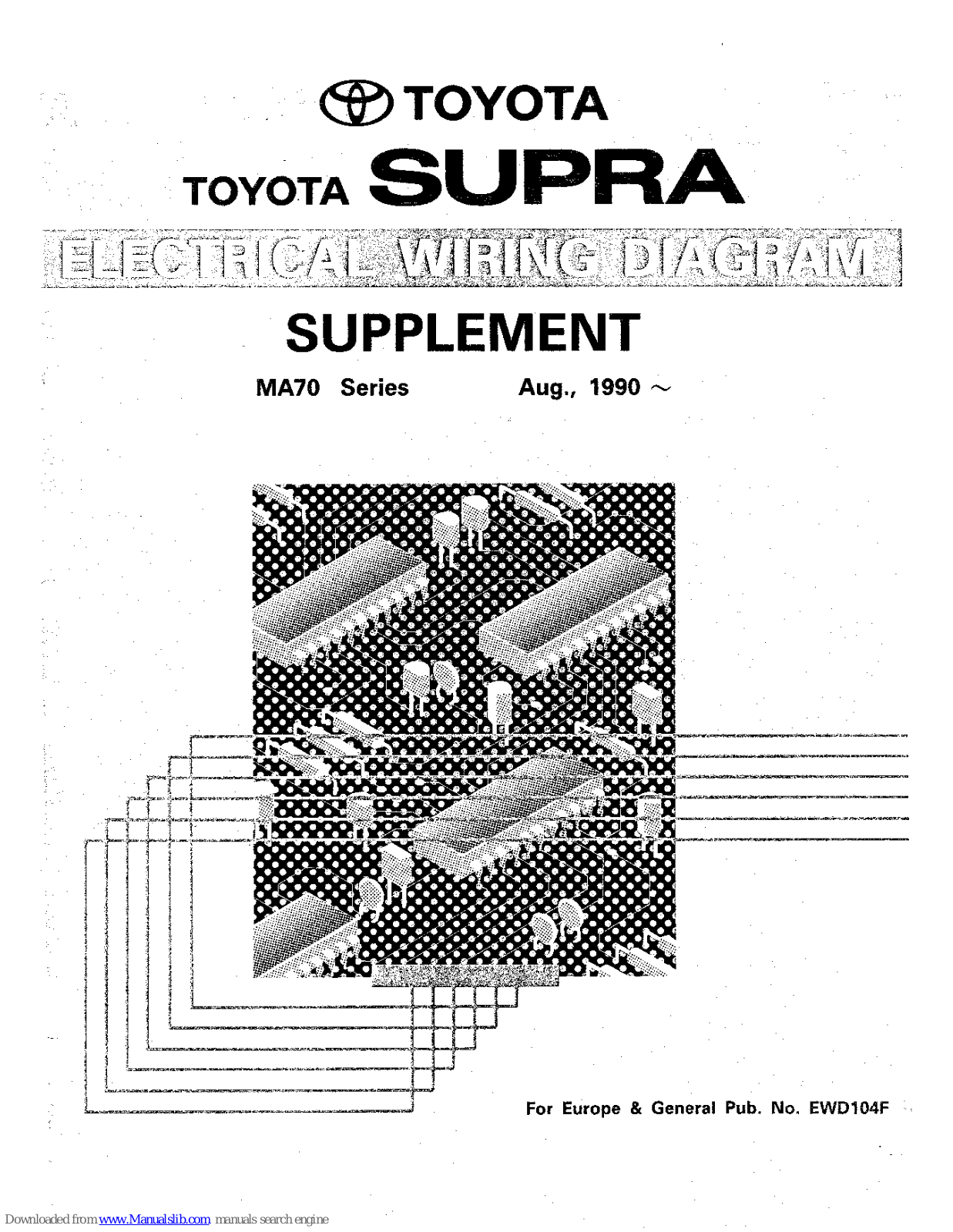 Toyota Supra 1990 User Manual