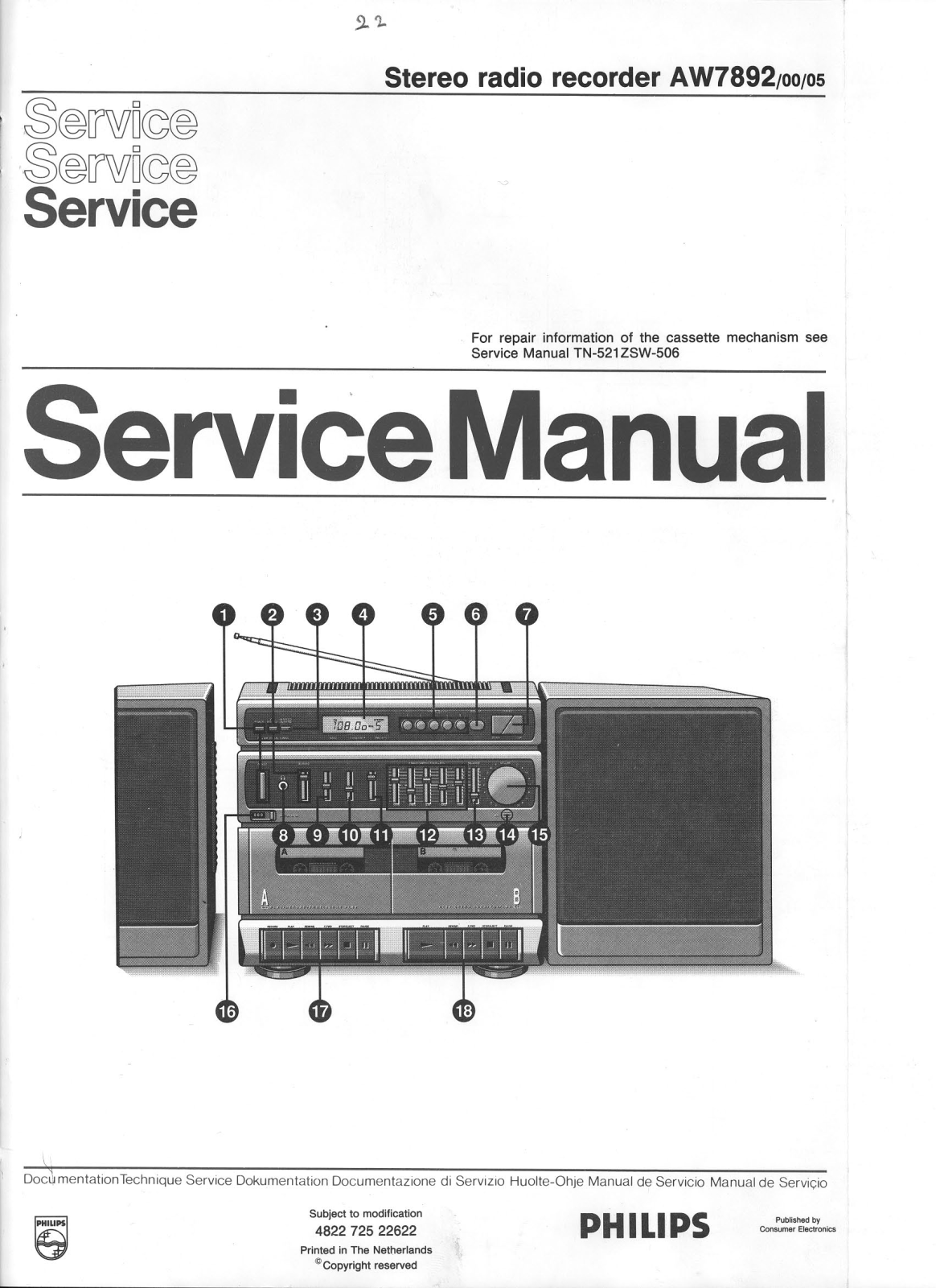 Philips AW-7892 Service Manual