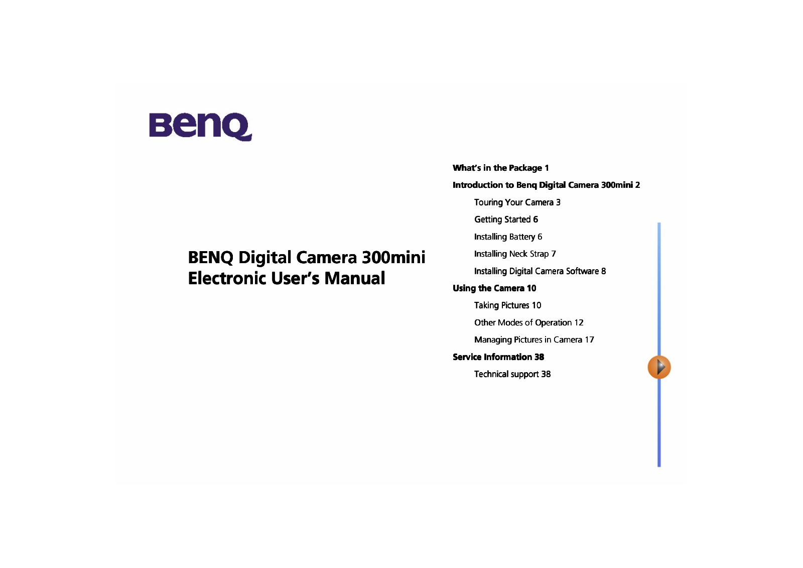 BenQ DC 300 mini User Manual