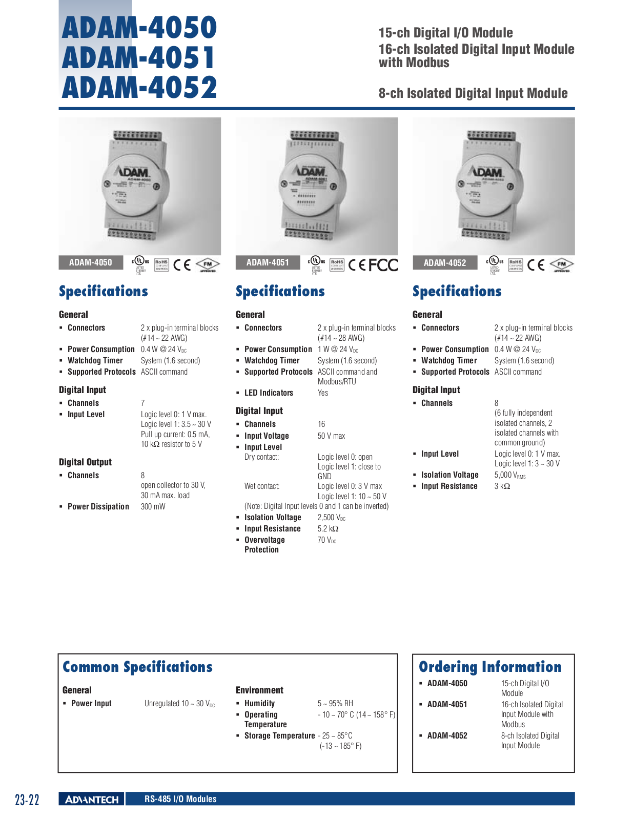 Impulse ADAM-4052 User Manual