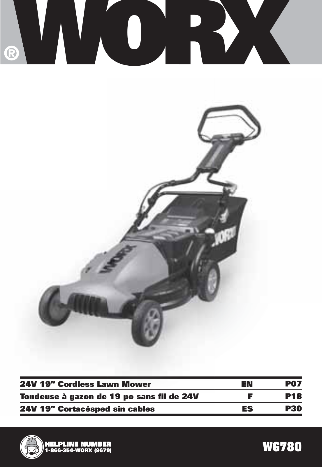 Worx WG780 User Manual