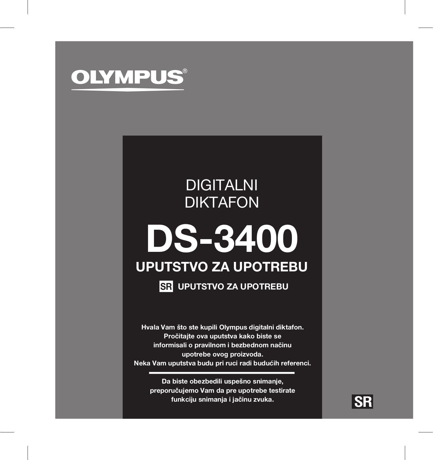 Olympus DS-3400 User Manual