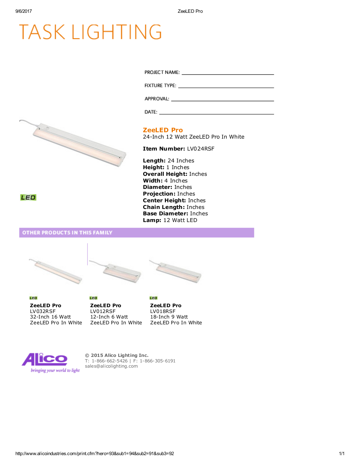 Alico LED1995 Specifications - ManualMachine.com