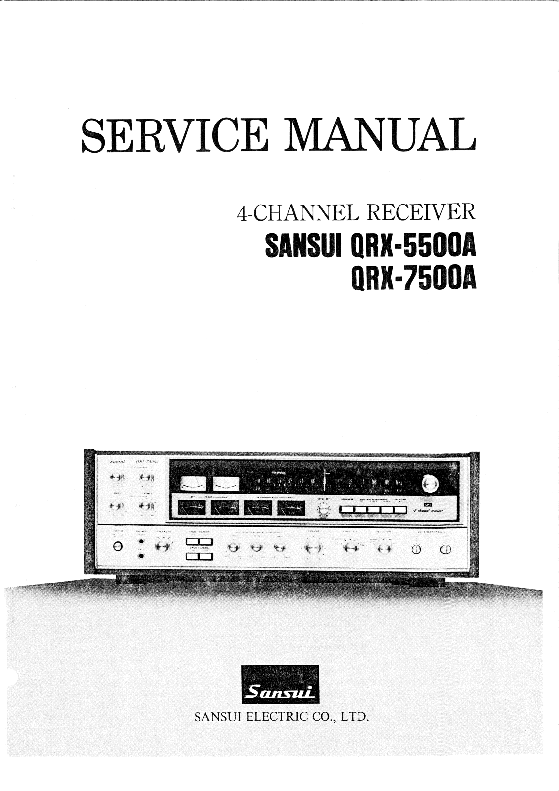 Sansui QRX-5500-A Service Manual