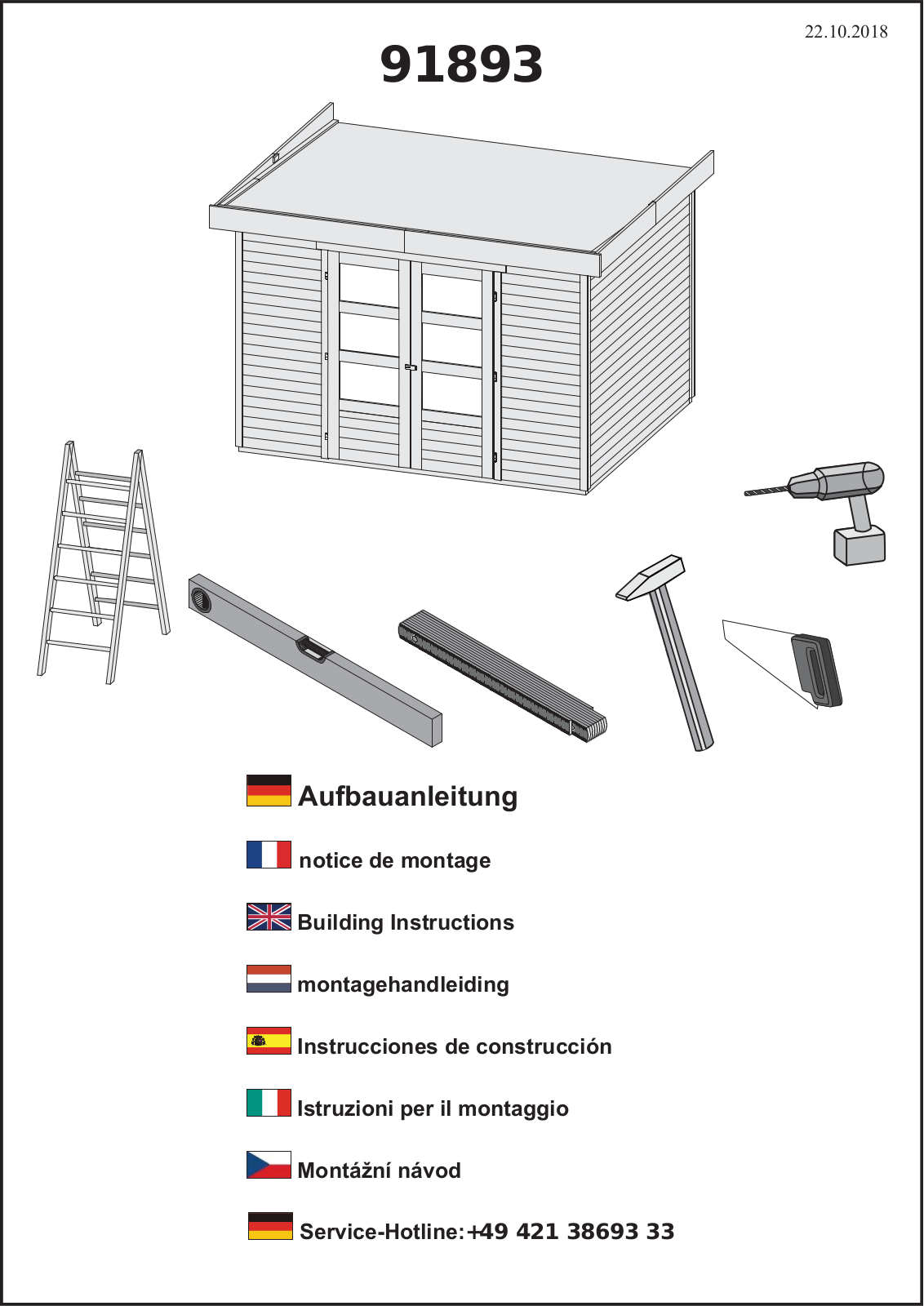 Karibu 91893 Assembly instructions