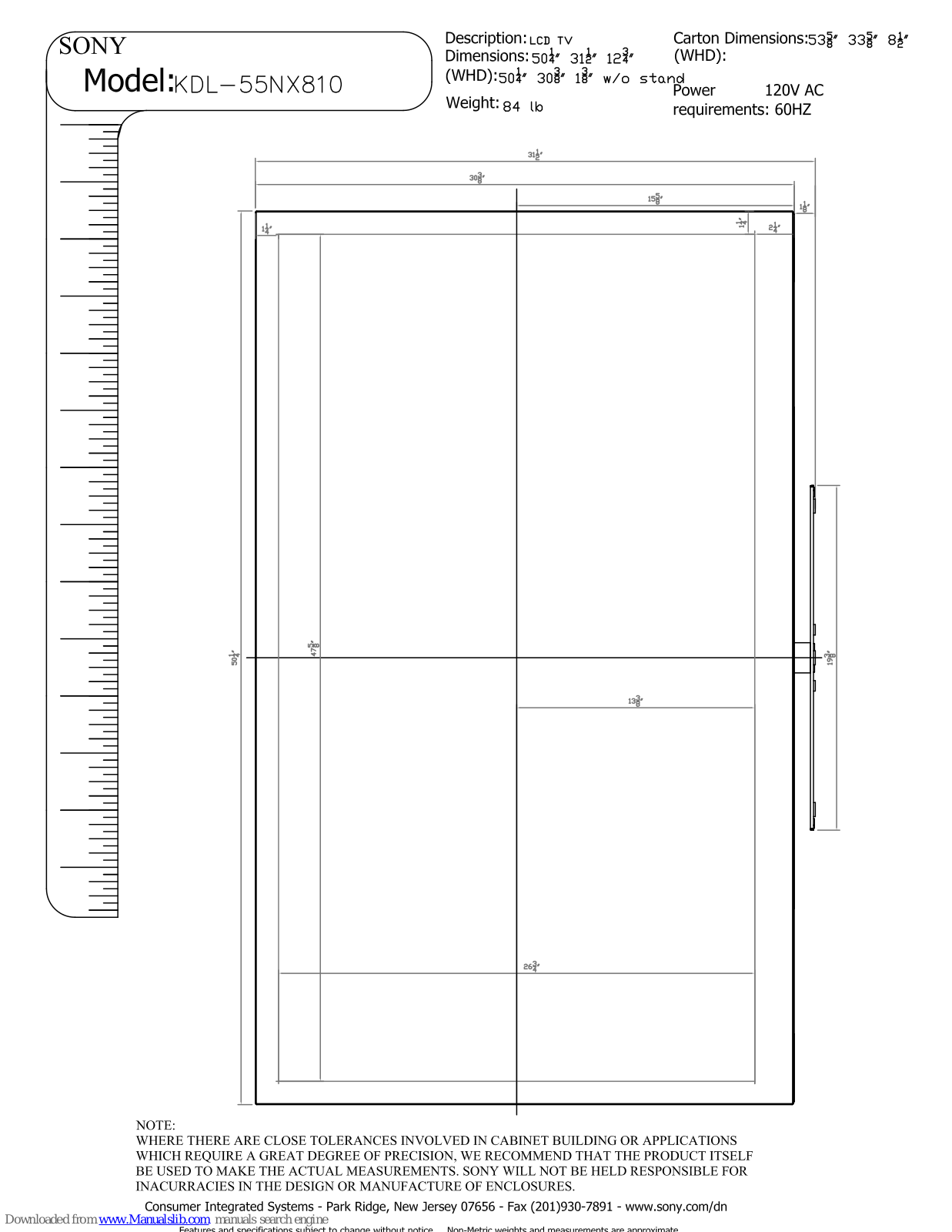 Sony KDL-55NX810 - 55