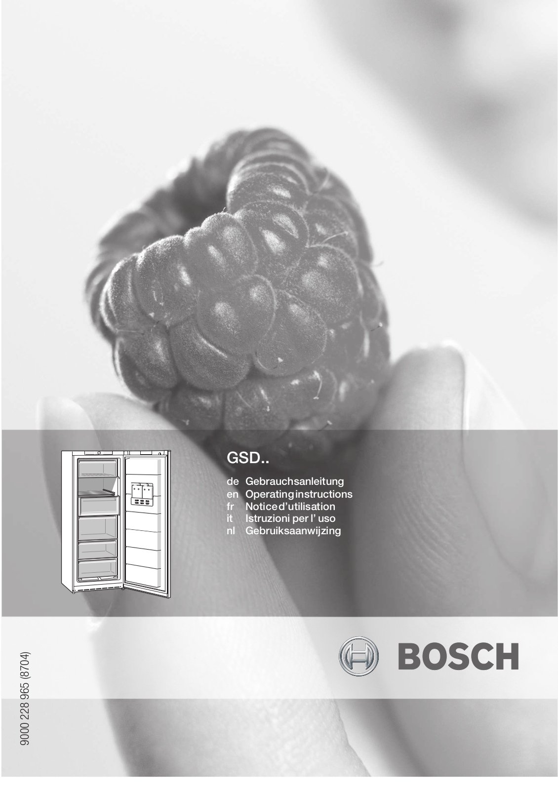 BOSCH GSD30N10 User Manual