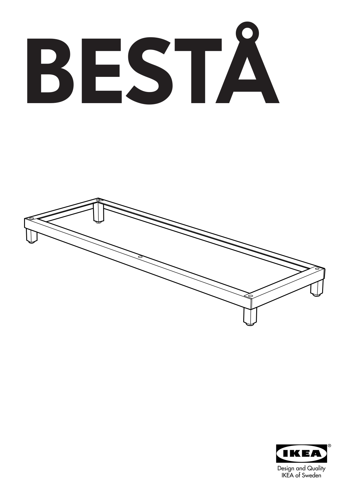 IKEA BESTÅ UNDERFRAME User Manual