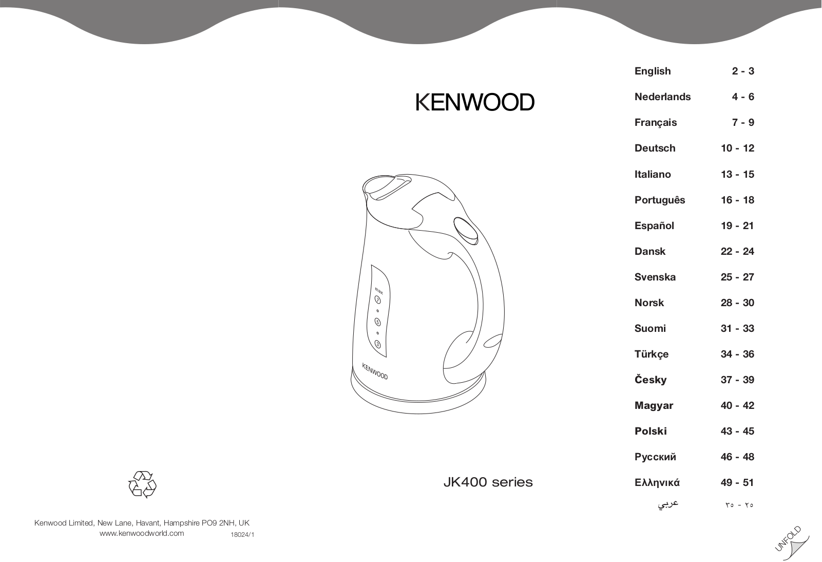 Kenwood JK400 Manual