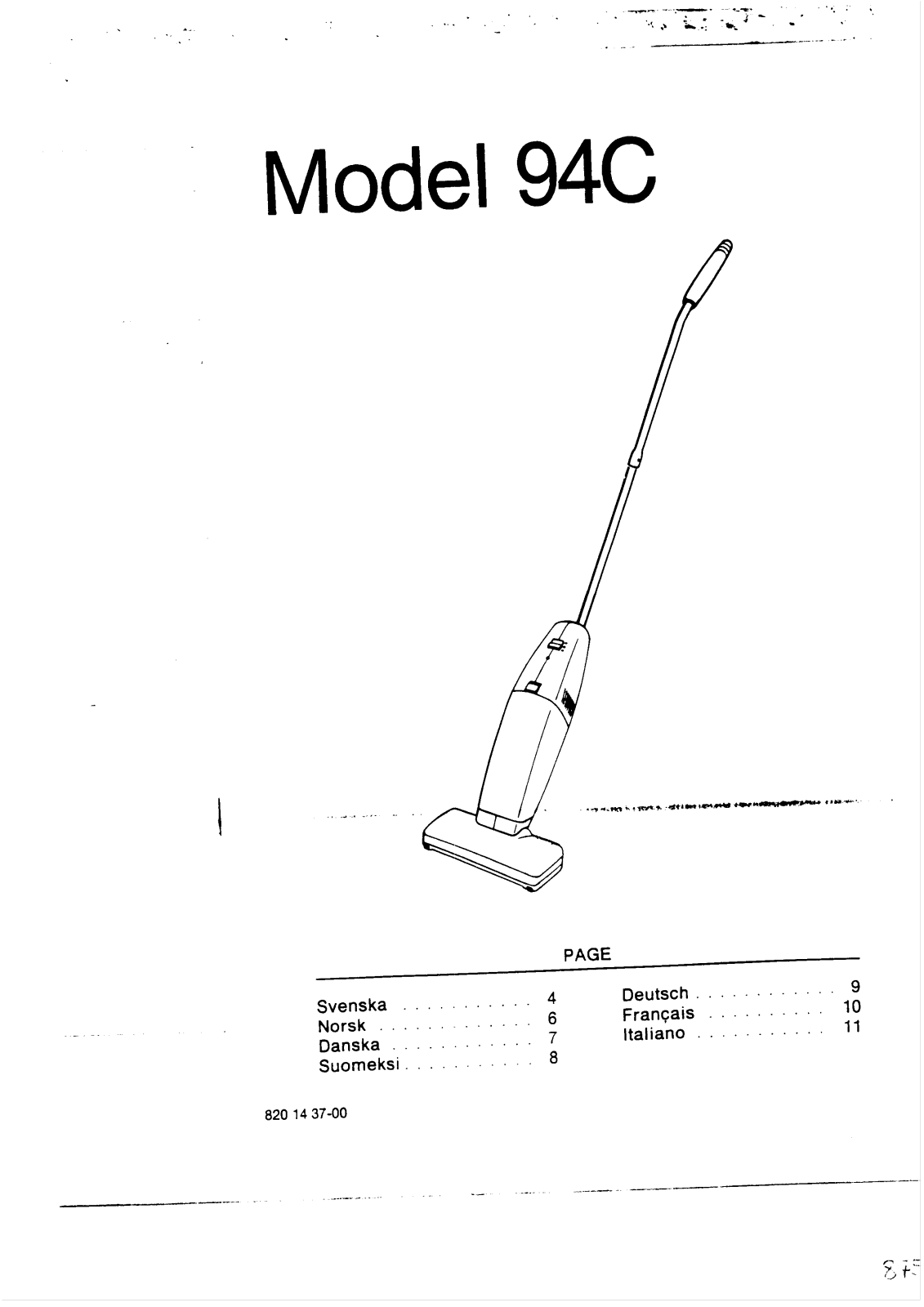 Volta U94C User Manual