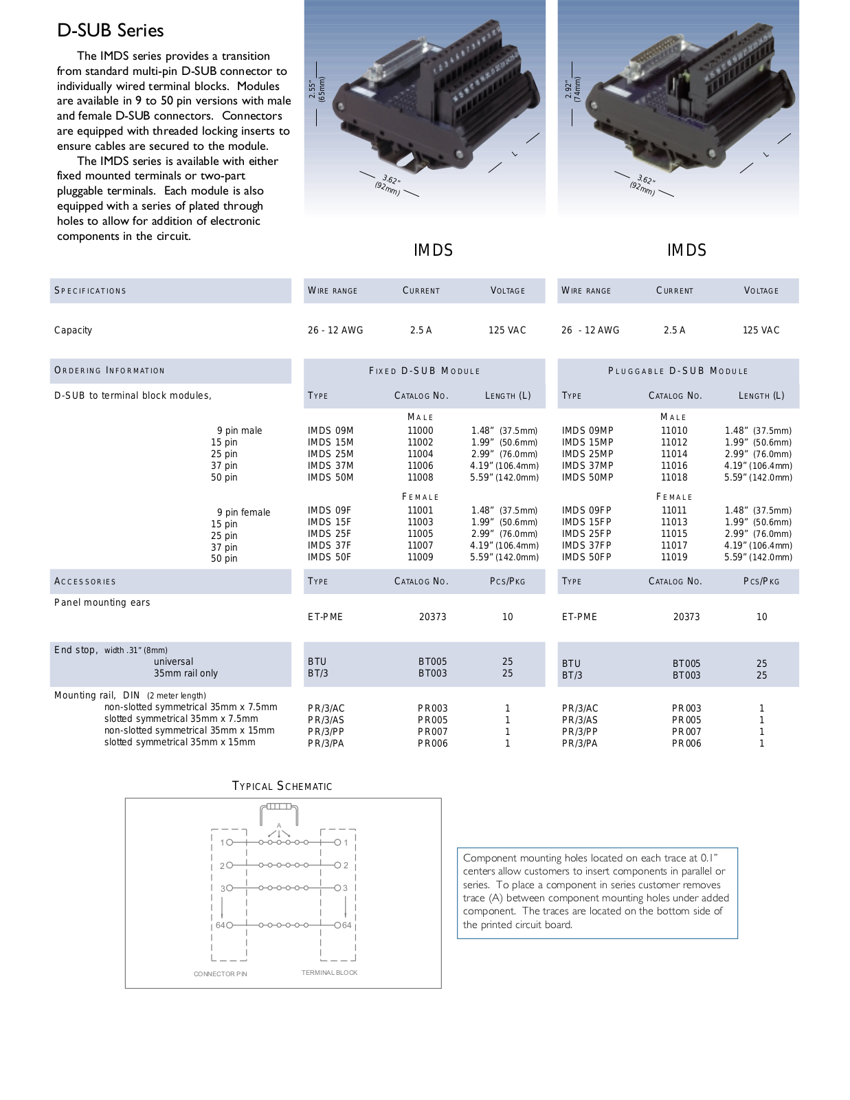 ASI-Automation Systems Interconnect D-SUB Series Data Sheet