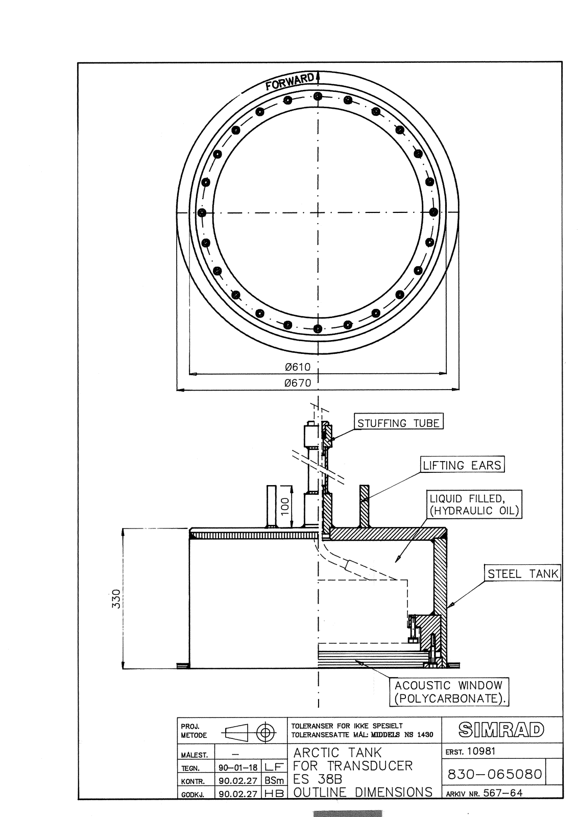 Simrad ES38B Schematics