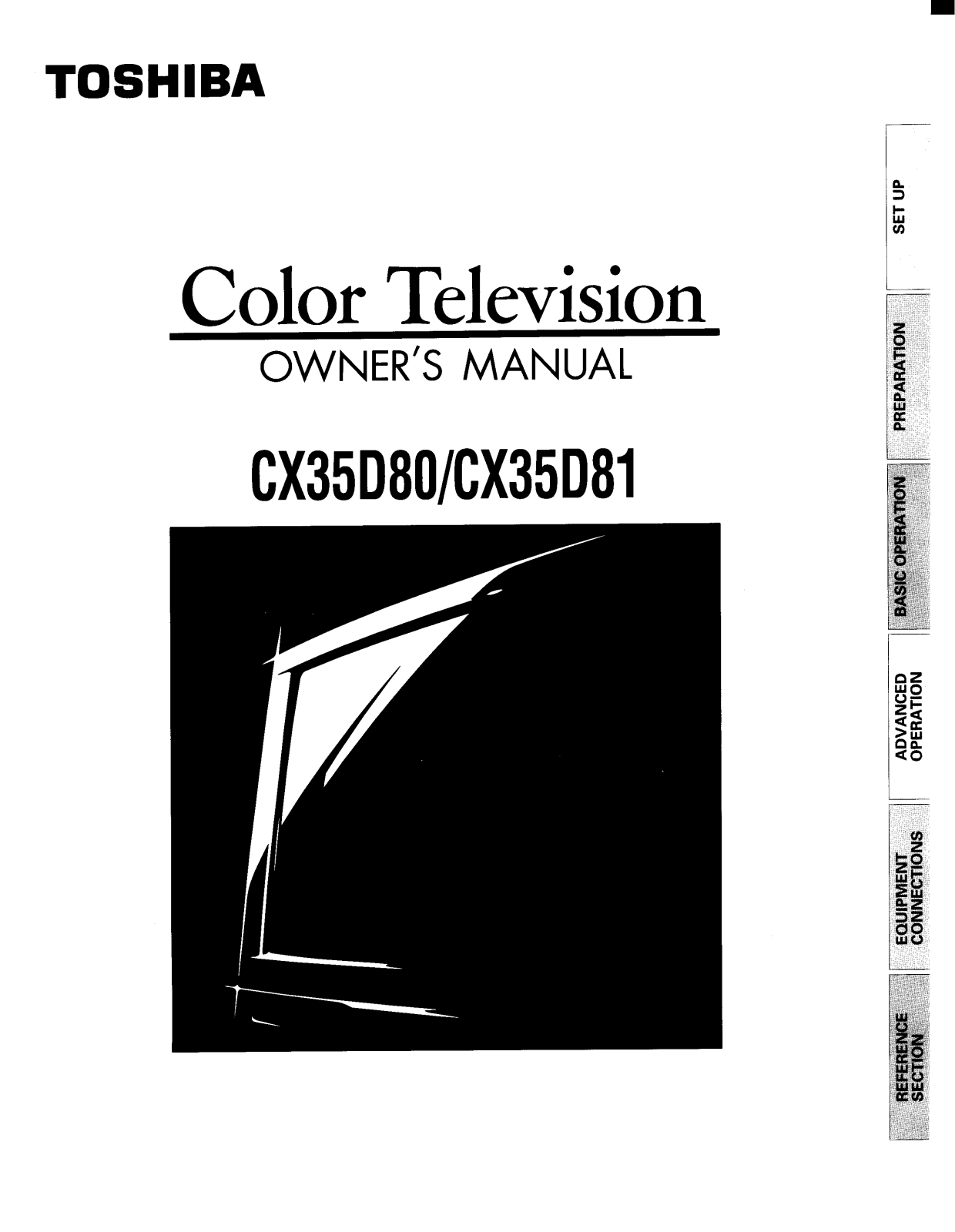 Toshiba CX35D81, CX35D80 User Manual