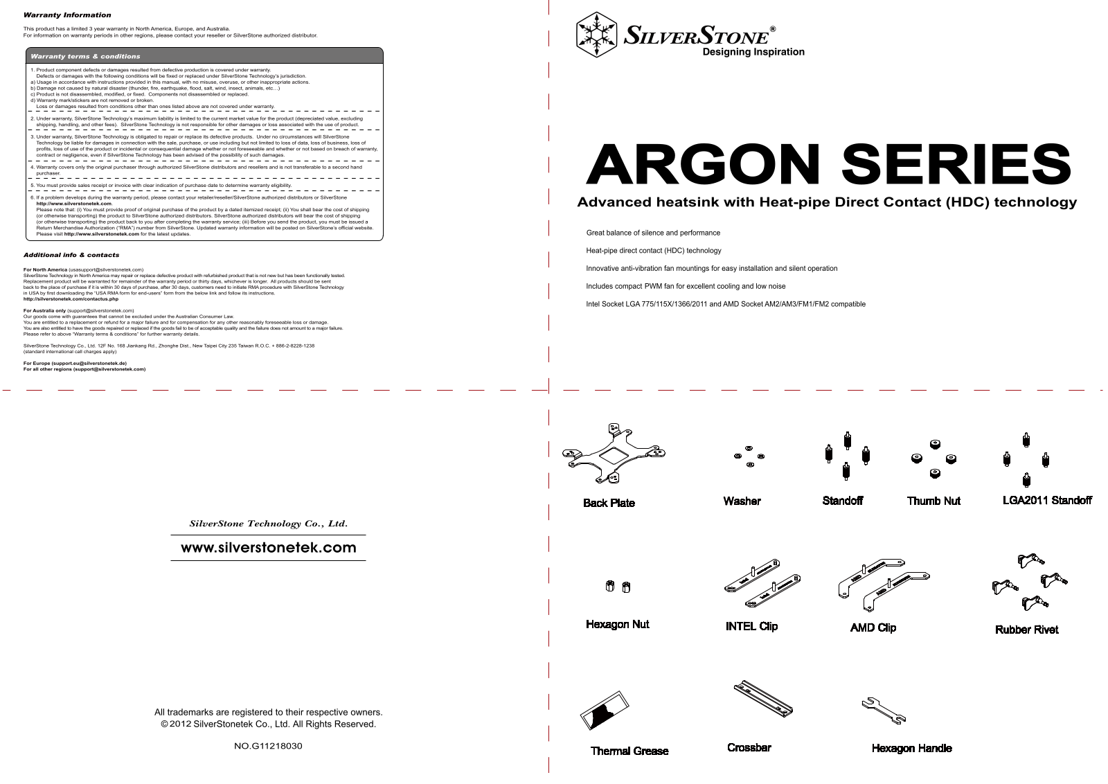 SilverStone SST-AR01 User Manual