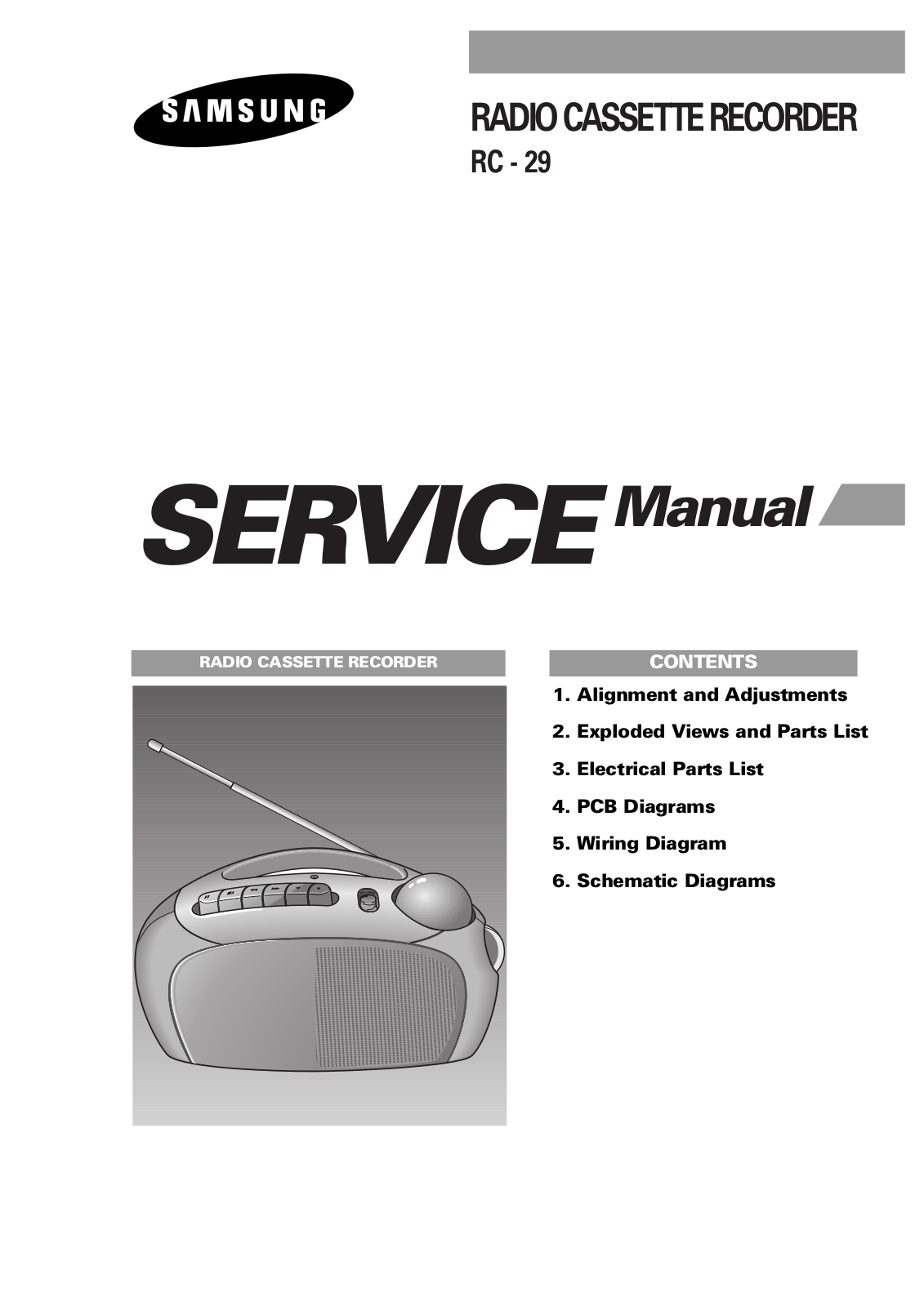 SAMSUNG RC-29TH Service Manual