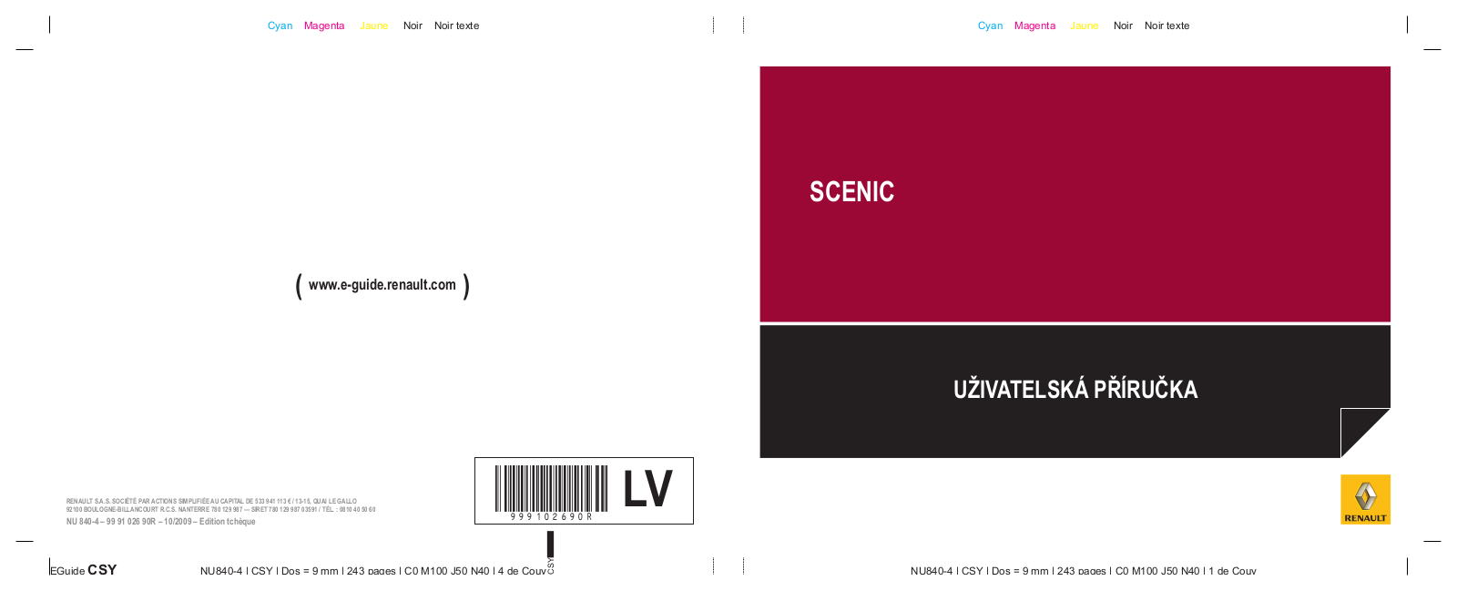 Renault Scénic 2011, Grand Scénic 2010, Scénic 2010, Grand Scénic 2011 User Manual