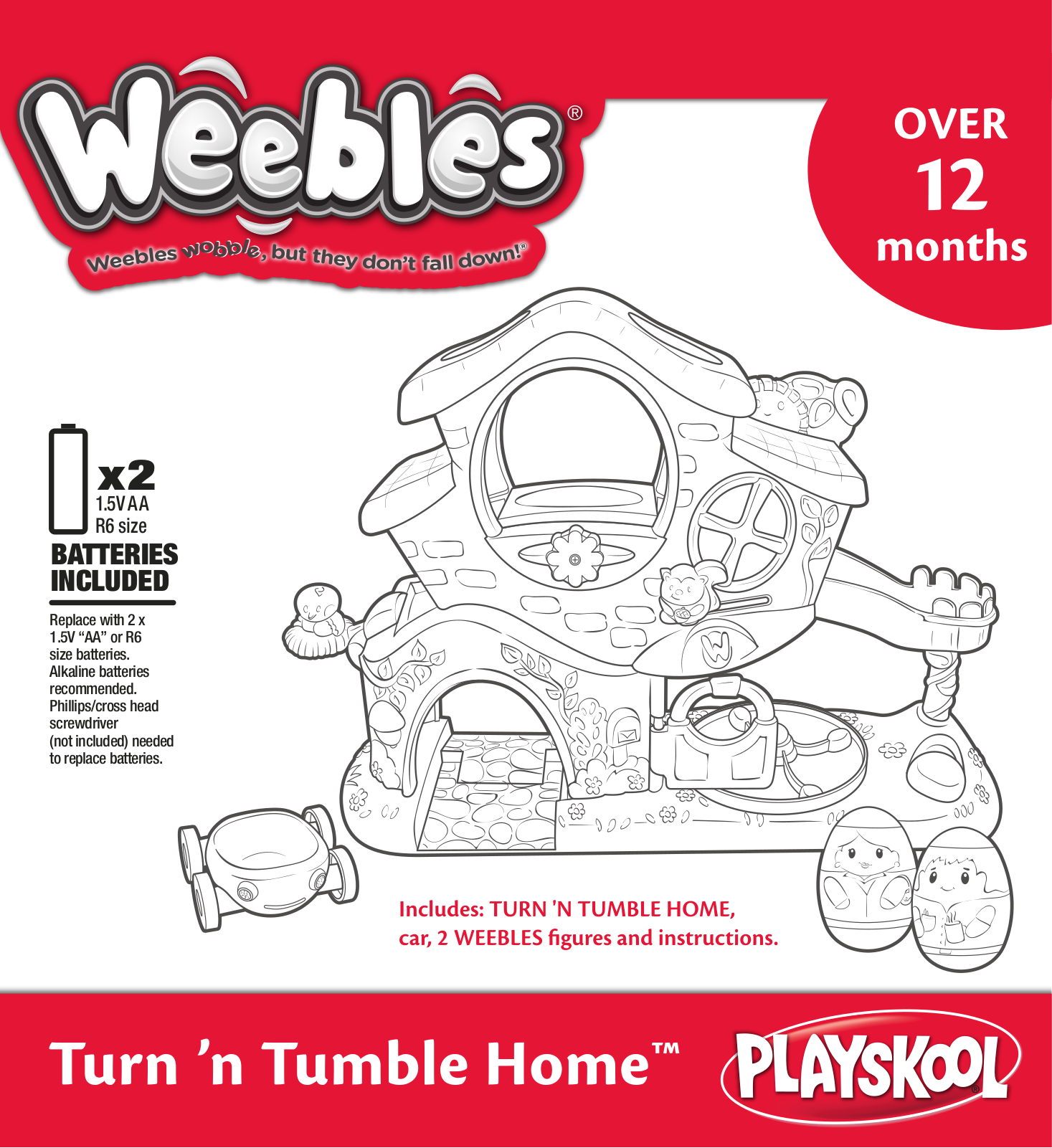 HASBRO Weebles Turn'N Tumble Home User Manual