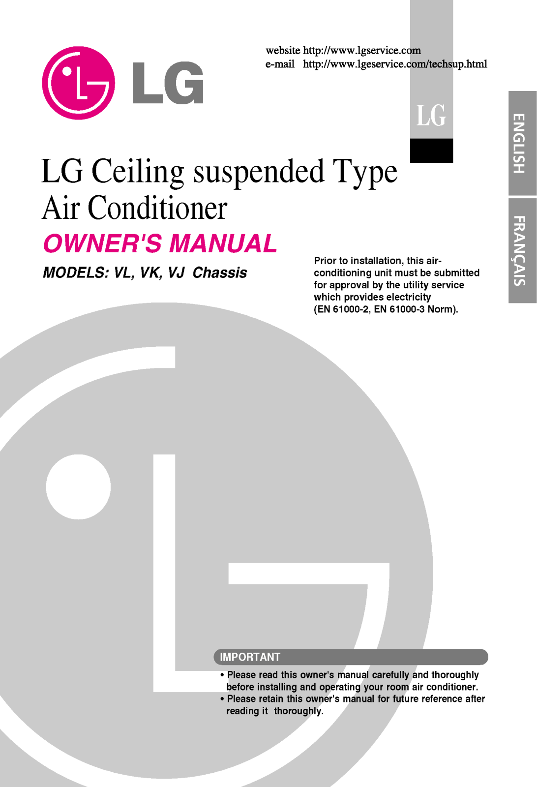 LG LV-C488LLB0, LV-H368KLB0, LV-C368KLB0 User Manual