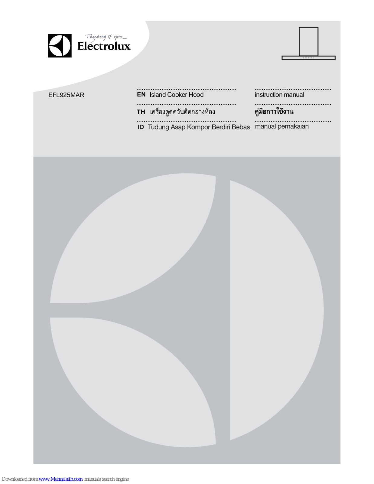 Electrolux EFL925MAR Instruction Manual