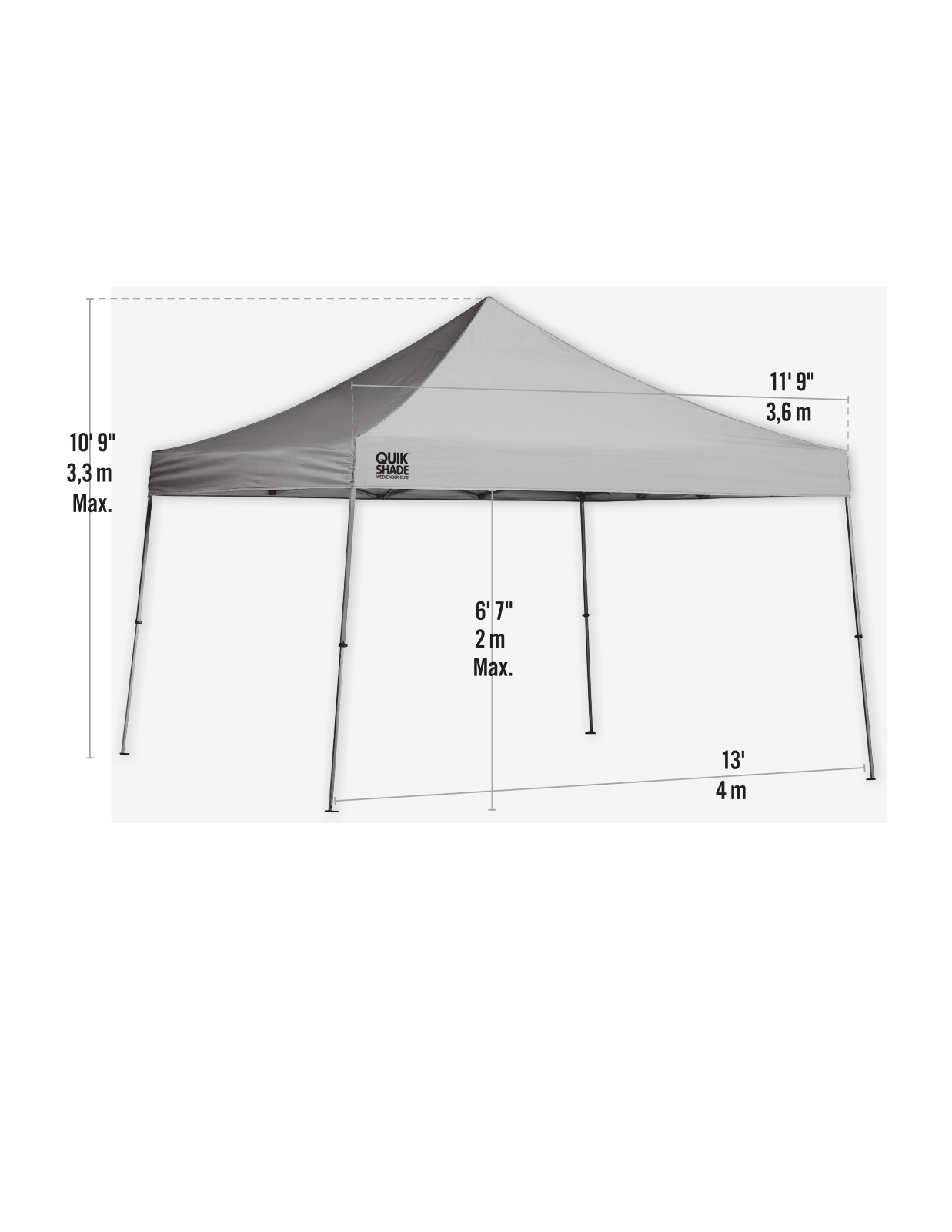QuikShade BSP1255 Dimensions - ManualMachine.com