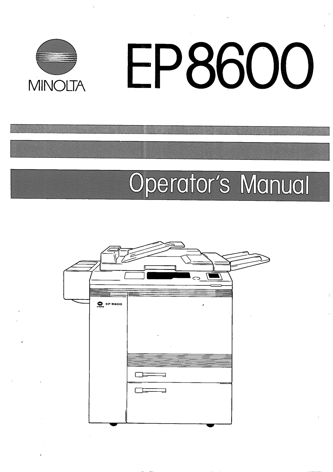 Konica Minolta EP8600 User Manual