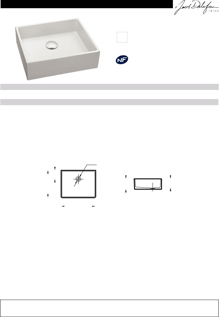 Jacob Delafon DELTA EVH001-00 Datasheet