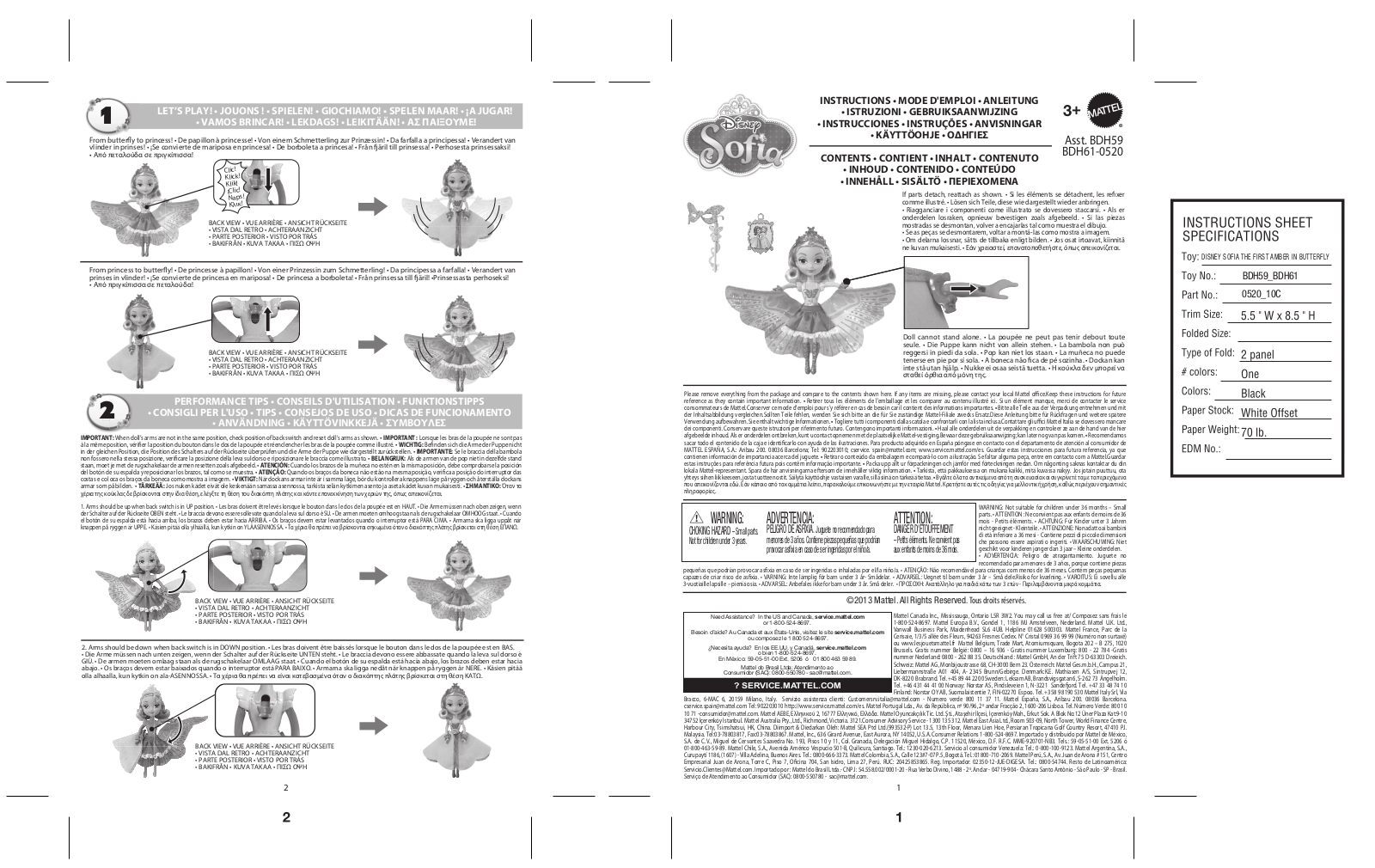 Fisher-Price BDH61 Instruction Sheet