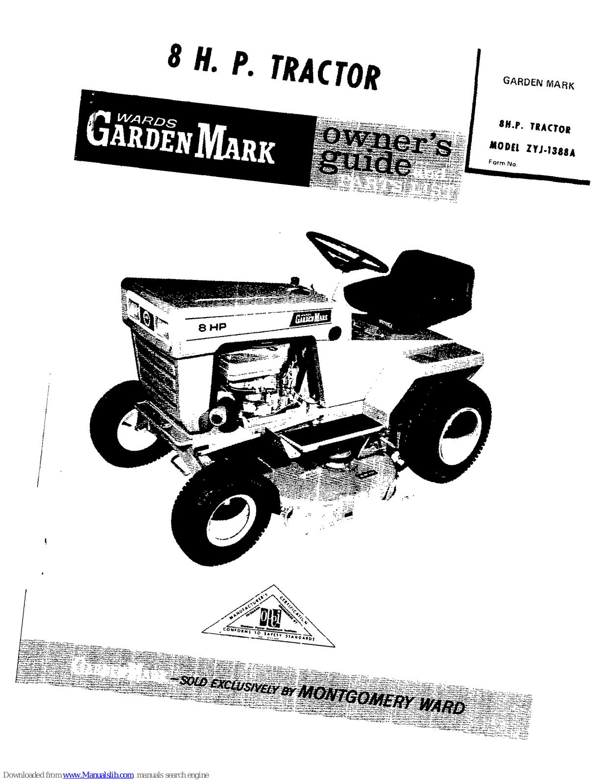 Wards Garden Mark ZYJ-1388A Owner's Manual