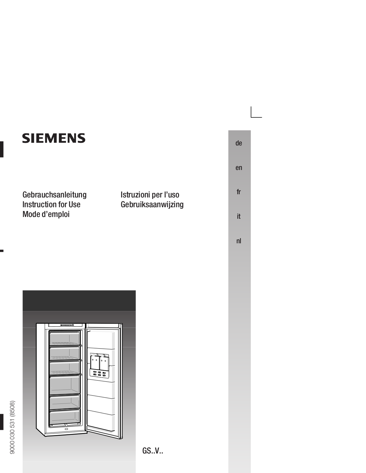 SIEMENS GS26VV31FF User Manual