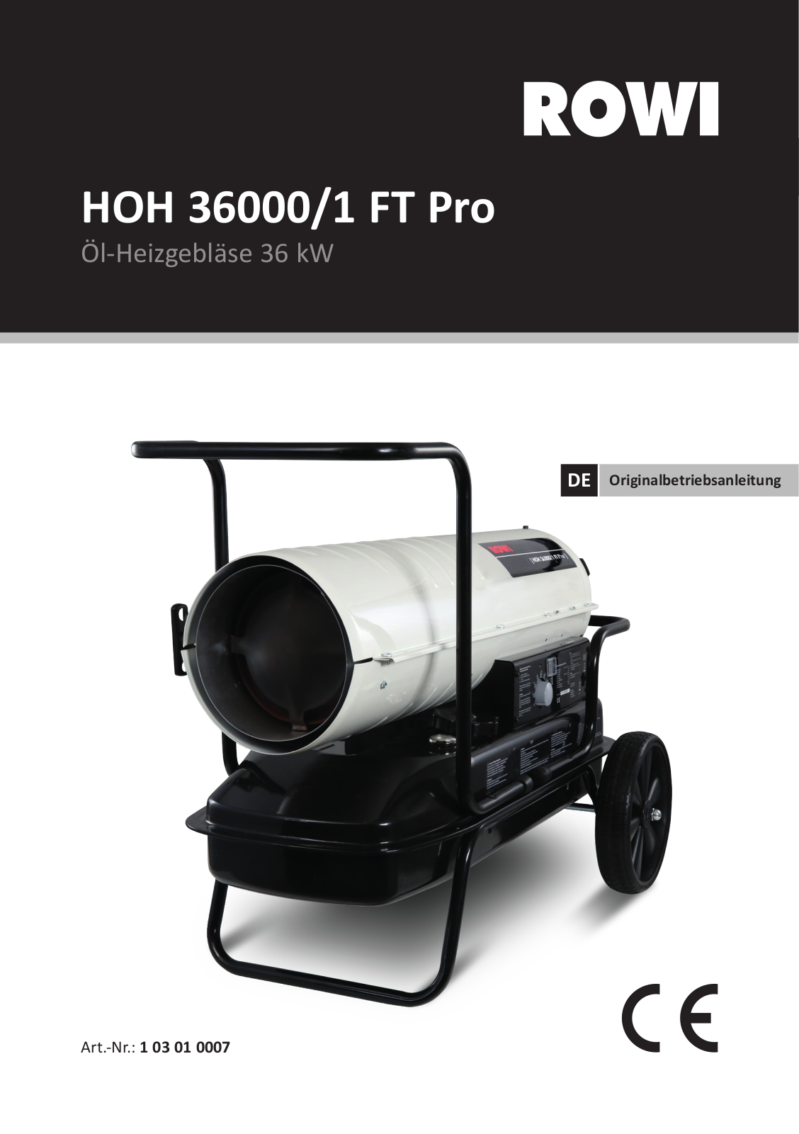 ROWI HOH 36000-1 FT Pro operation manual