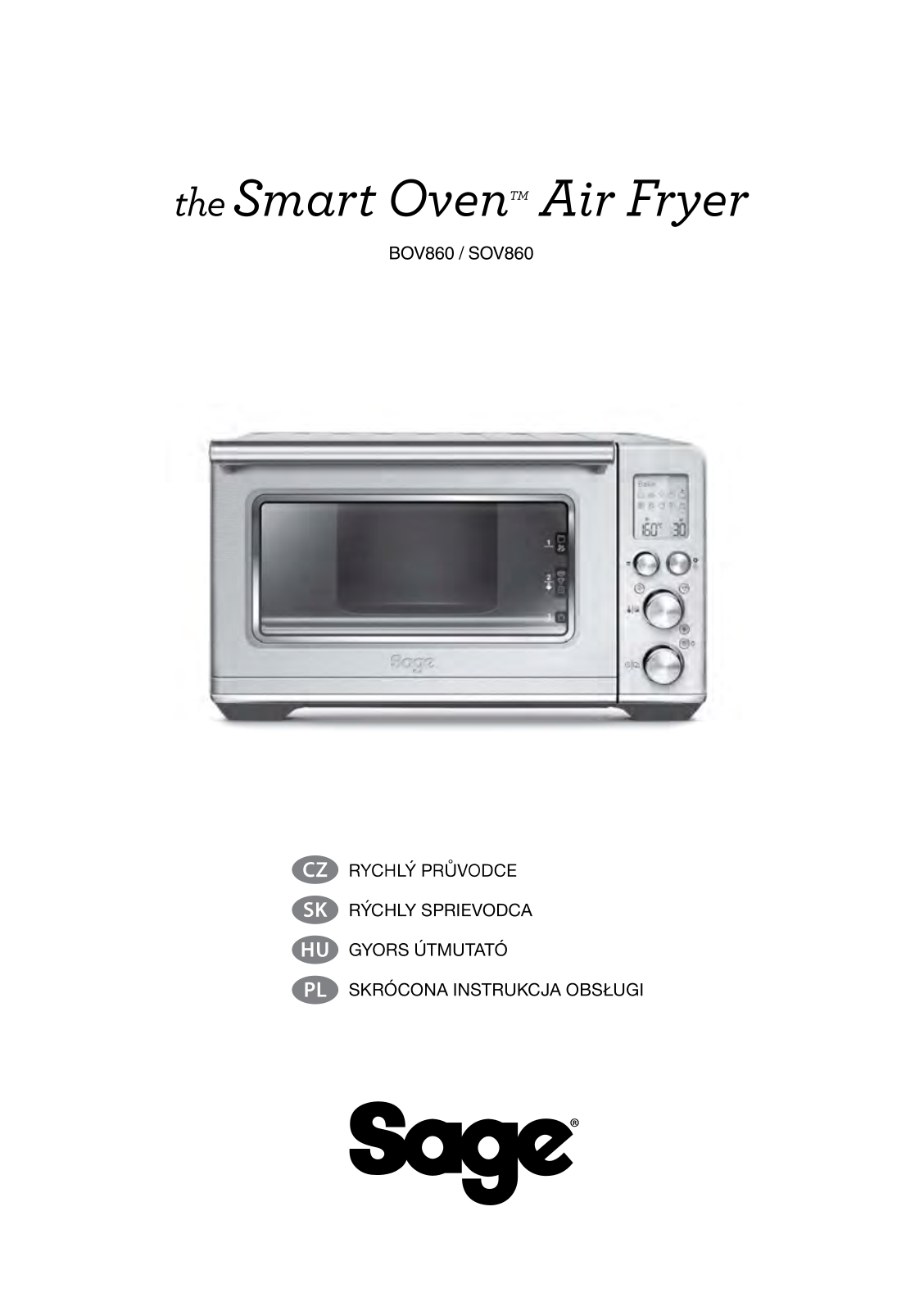 SAGE SOV860BSS User Manual