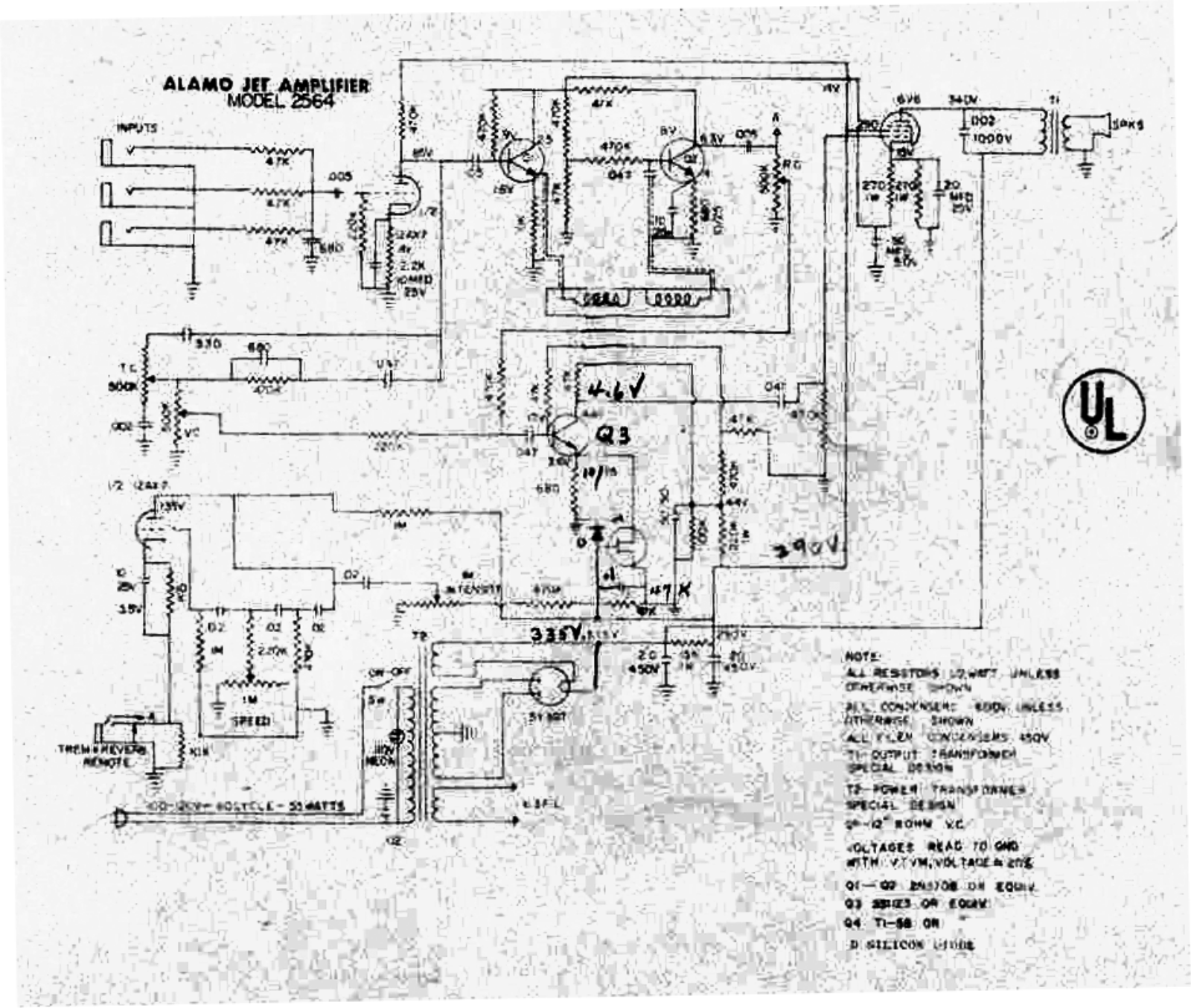 Alamo 2564 schematic